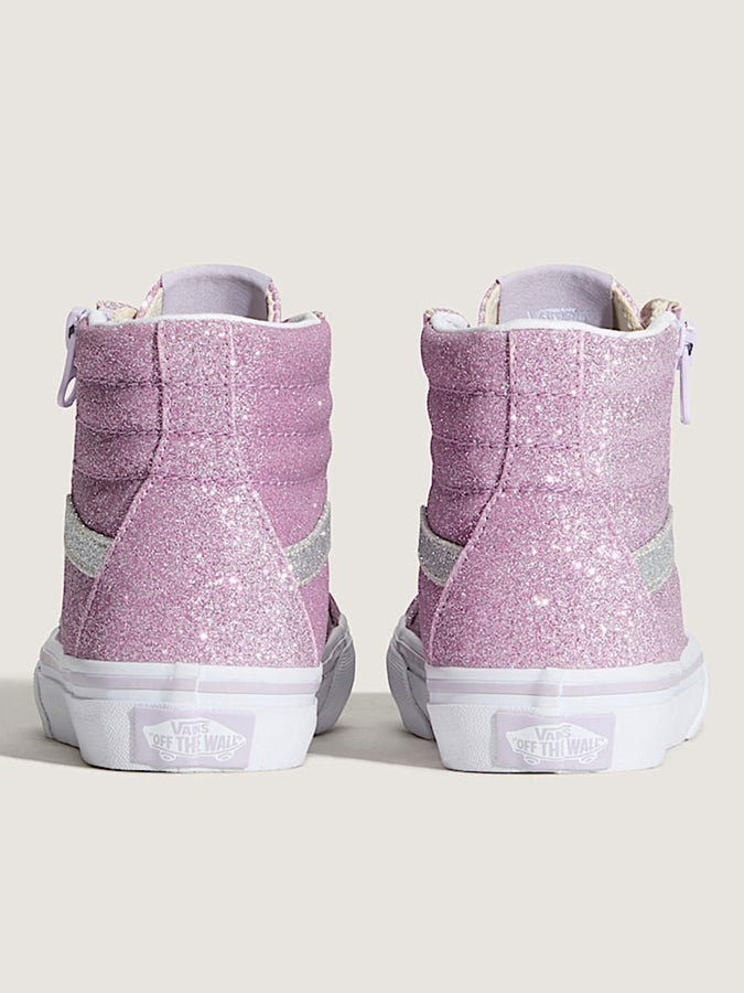 Vans Sk8-Hi Reissue Side Zip Glttr Lilac Mist Shoes Fall 2025 | GLITTER LILAC MIST (EMY)