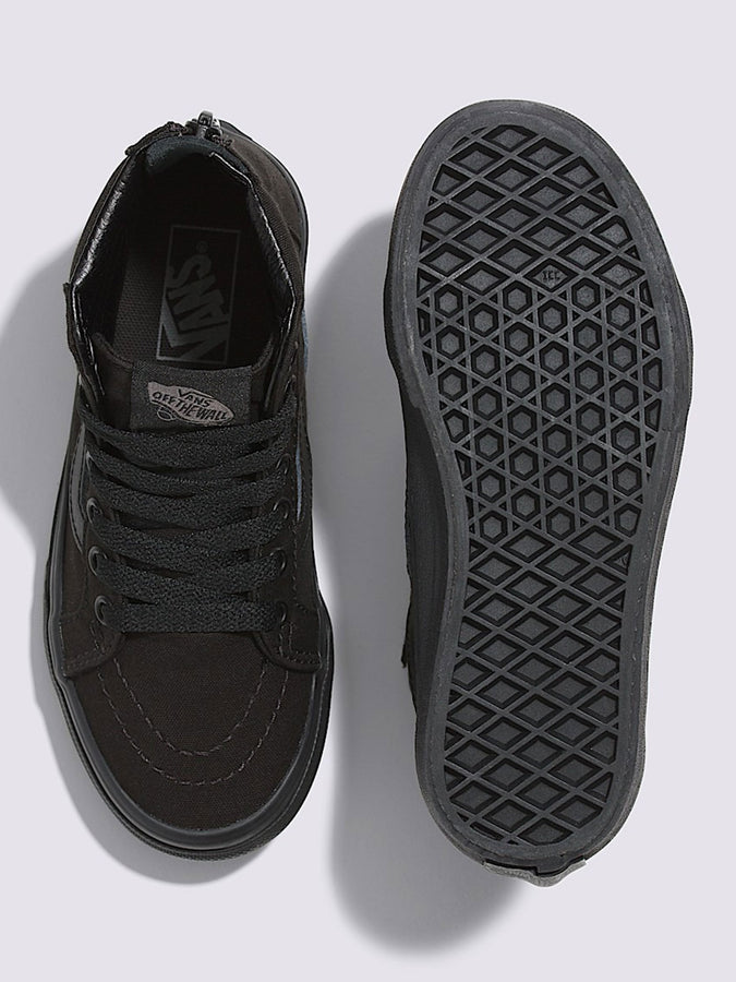 Vans Sk8-Hi Zip Pop Check Black/Black Shoes | POP CHECK BLACK/BLACK (IU6)
