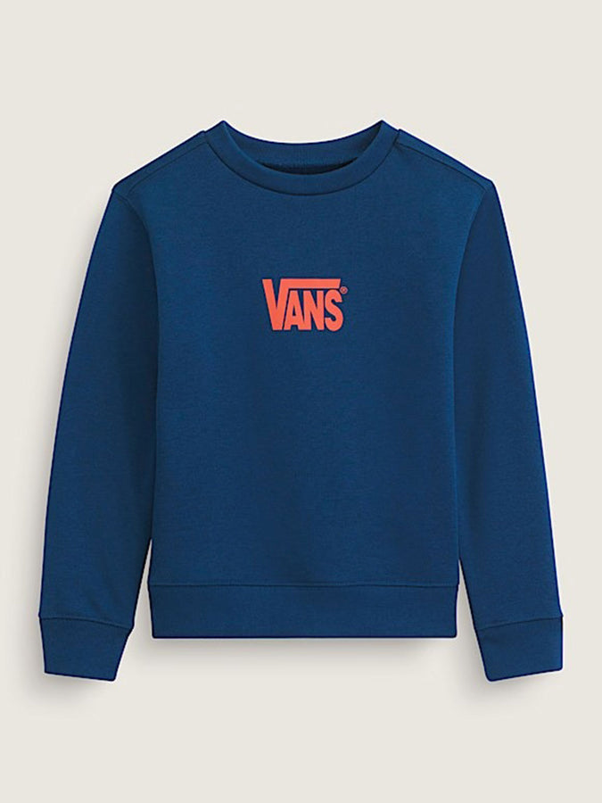 Vans Stretch Logo Crewneck Sweatshirt Spring 2026 | DEEP INDIGO/FLAME (GCC)