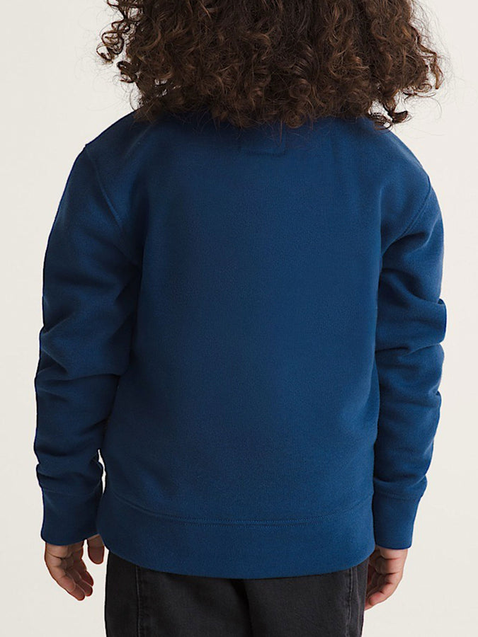 Vans Stretch Logo Crewneck Sweatshirt Spring 2026 | DEEP INDIGO/FLAME (GCC)