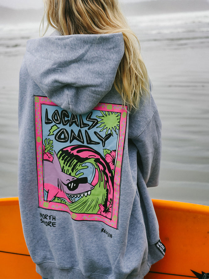 Notice The Reckless Locals Only Hoodie Summer 2026 | GREY MIX