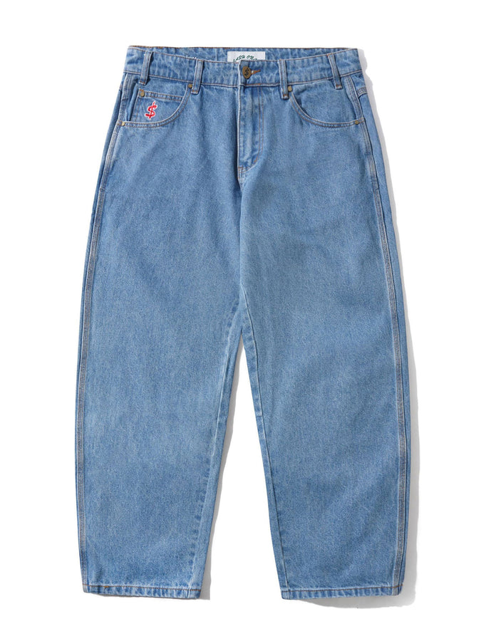 Cash Only Logo Baggy Jeans Spring 2026 | WASHED INDIGO