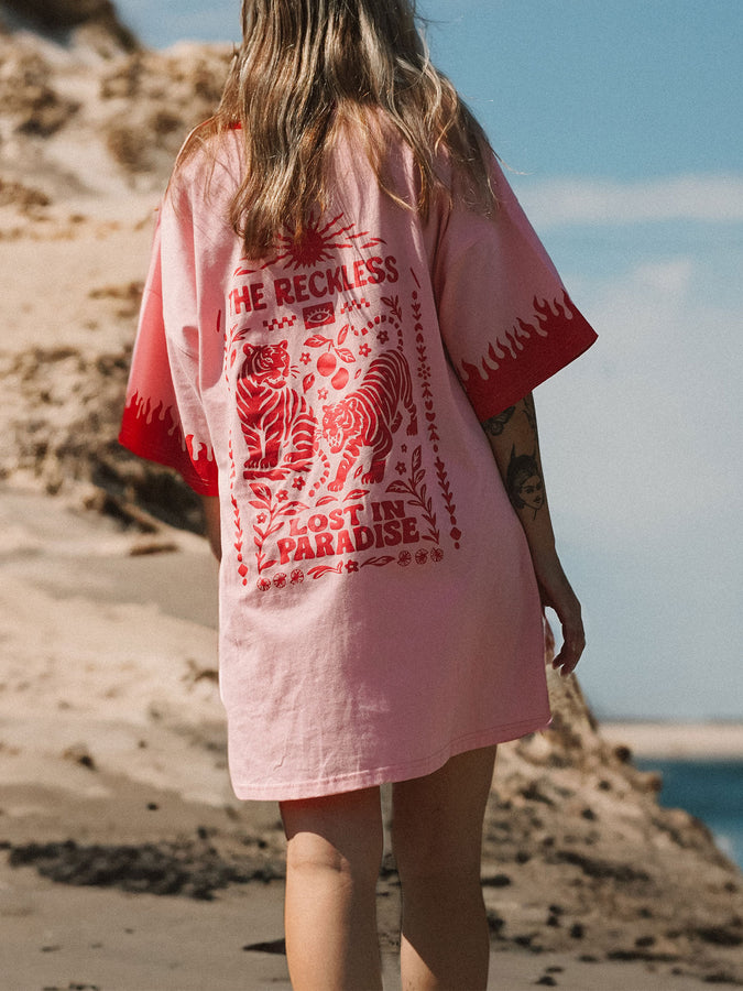 Notice The Reckless Lost In Paradise Dress Summer 2026 | PINK/RED