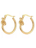 Salty Cali Knot Hoops Earrings