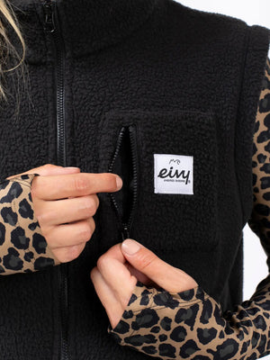 Eivy Boxy Sherpa Black Vest 2025