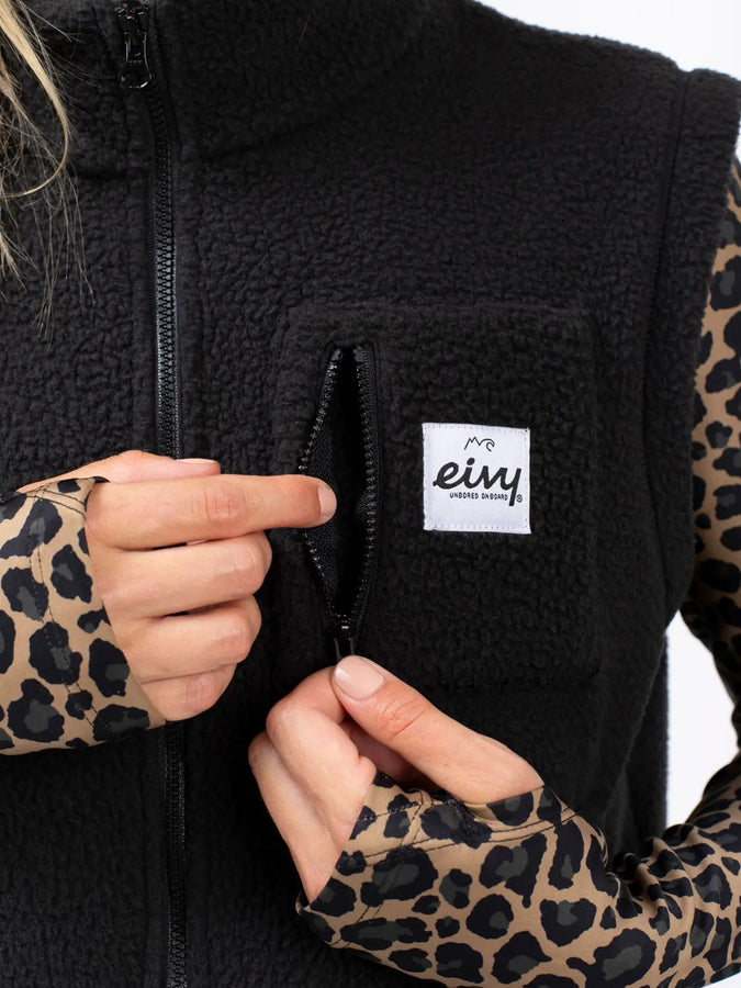 Eivy Boxy Sherpa Black Vest 2025 | BLACK