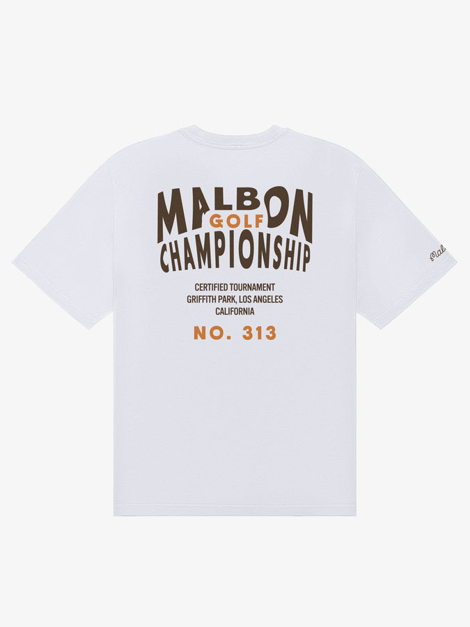 Malbon Bermuda Championship T-Shirt Spring 2026 | WHITE