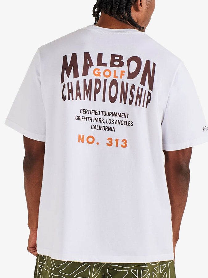 Malbon Bermuda Championship T-Shirt Spring 2026 | WHITE