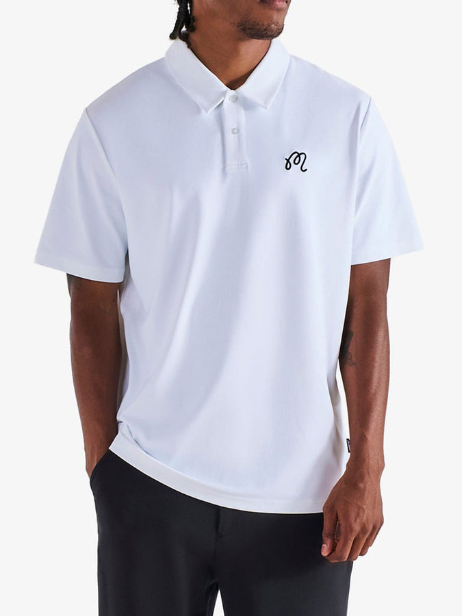 Malbon Fairway Polo Spring 2026 | WHITE