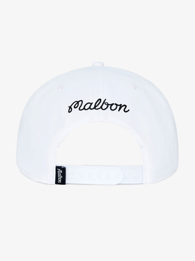 Malbon M Snapback Hat | WHITE