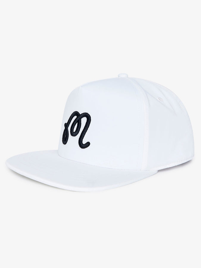Malbon M Snapback Hat Summer 2026 | WHITE