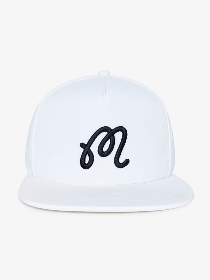 Malbon M Snapback Hat | WHITE