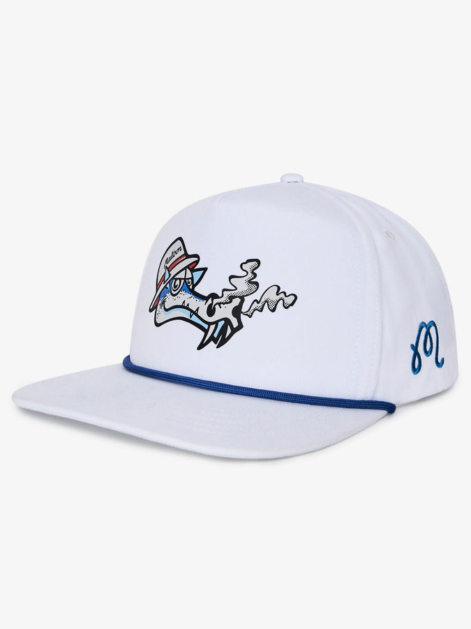 Malbon Dragon Rope Snapback Hat | WHITE