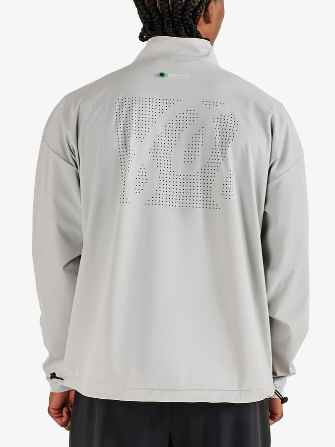 Malbon Perfomance 1/4 Zip Shell Jacket Spring 2026 | SILVER/BLACK