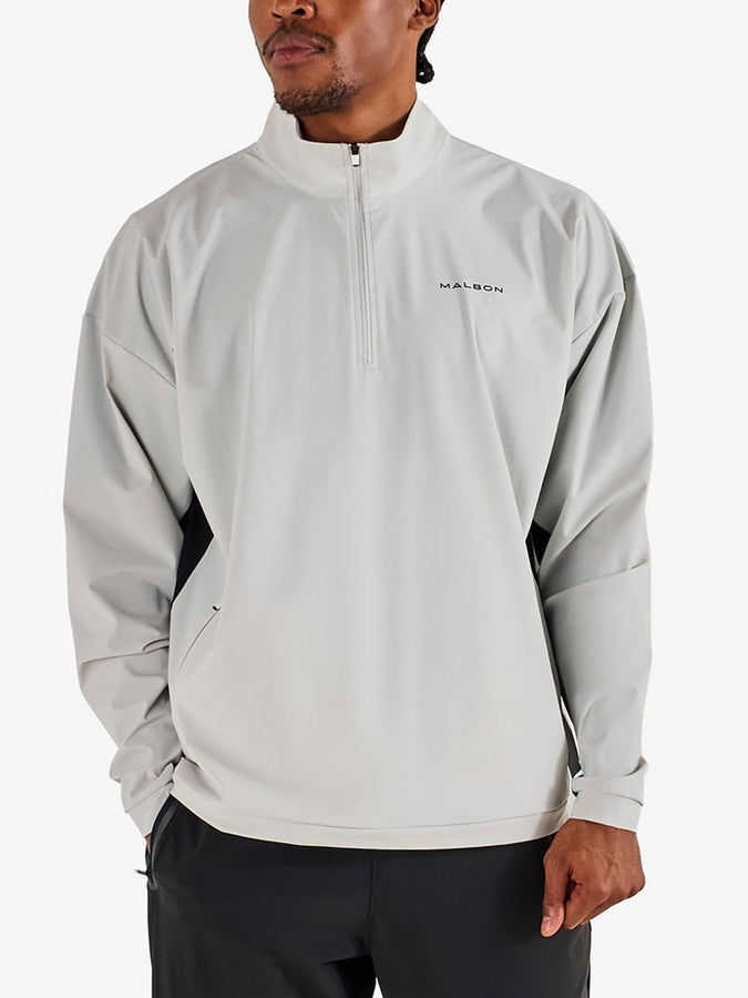 Malbon Perfomance 1/4 Zip Shell Jacket Spring 2026 | SILVER/BLACK