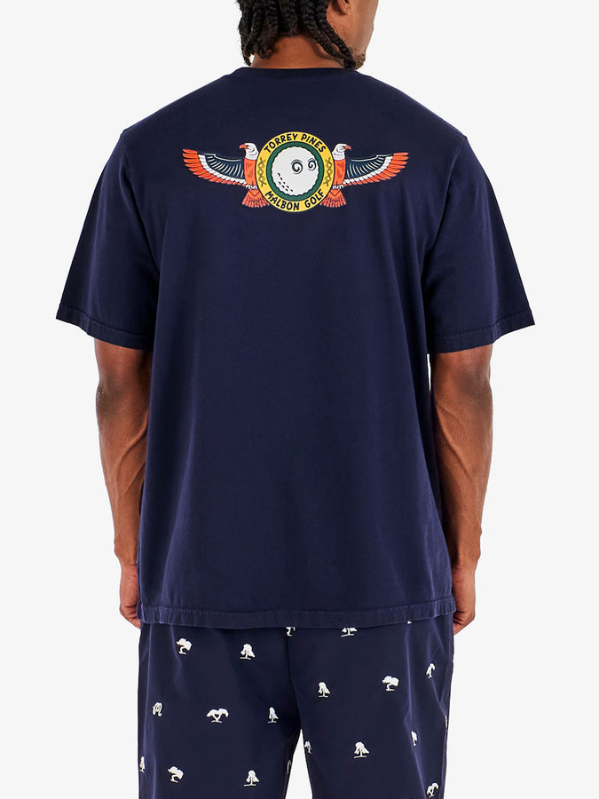 Malbon Torrey Pines Bermuda Eagle T-Shirt Spring 2026 | BARITONE BLUE