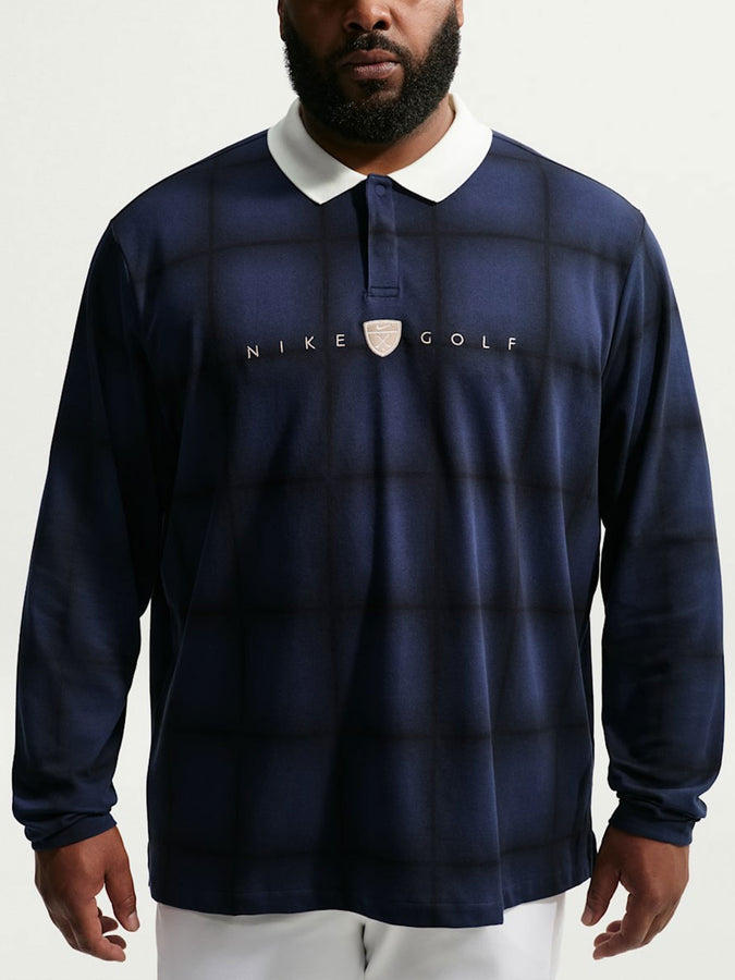 Nike Fairway Fresh Dri-Fit Loose Long Sleeve Polo Summer 2026 | MIDNIGHT NAVY/SAIL (410)