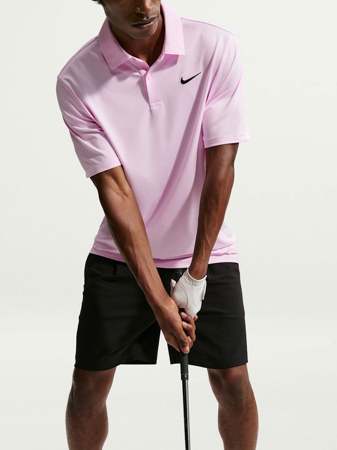 Nike Golf Velocity Dri-Fit Solid Polo Summer 2026 | PINK FOAM/BLACK (663)