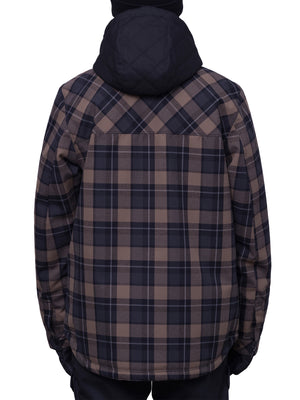 686 Woodland Tobacco Plaid Snowboard Jacket 2024 | EMPIRE