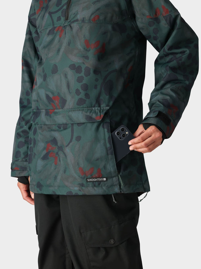 686 Upton Anorak Jacket Winter 2025 | CYPRES GREEN BLOOM (CGBL)