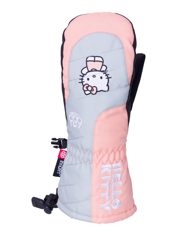 686 x Hello Kitty Heat Insulated Snowboard Mitts 2024 | DUSTY SAGE (HKDS)