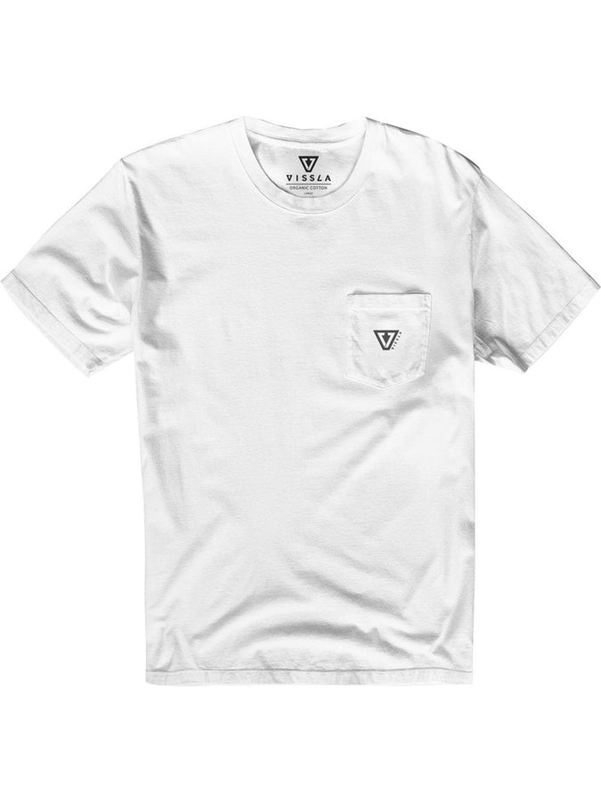 Vissla Established Premium Pocket T-Shirt Spring 2024 | WHITE (WHT)
