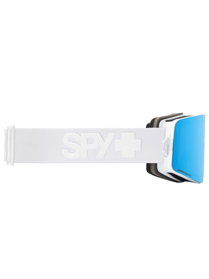 Spy Marauder White/Bronze Blue Mirror Snowboard Goggle 2024