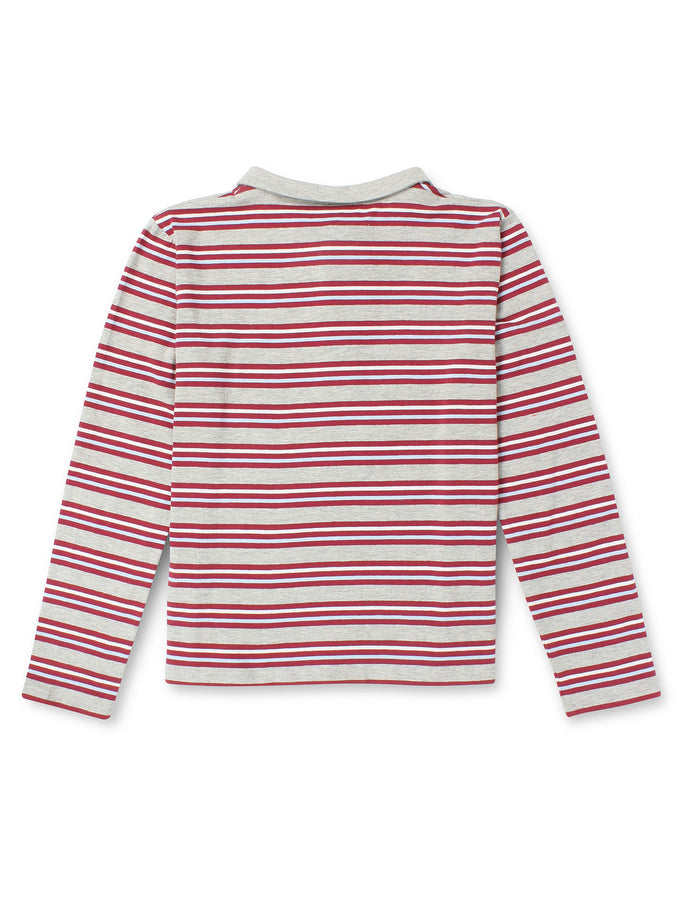 Mandarine & Co. Campus Crush Long Sleeve Polo Fall 2026 | HEATHER GREY