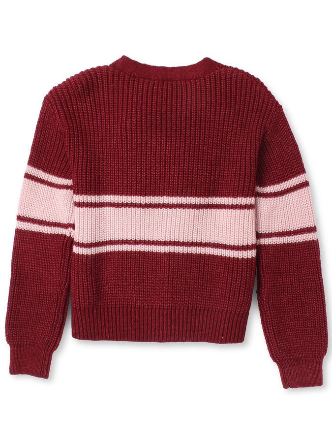 Mandarine & Co. Campus Crush Cardigan Fall 2026 | TIBETAN RED