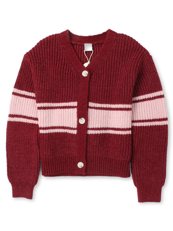 Mandarine & Co. Campus Crush Cardigan Fall 2026 | TIBETAN RED