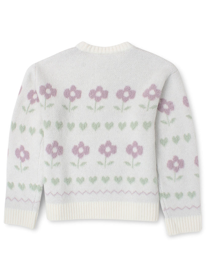 Romantic Garden Jacquard Sweater Fall 2026 | OFF WHITE