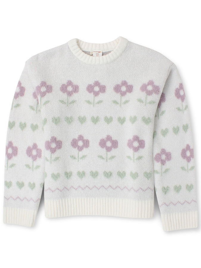 Romantic Garden Jacquard Sweater Fall 2026 | OFF WHITE