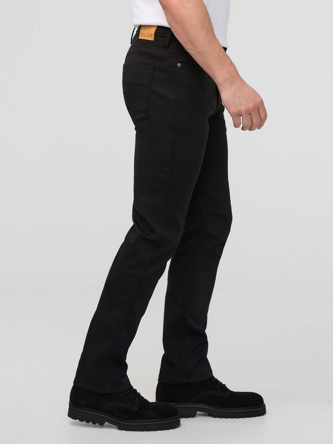 Duer No Sweat Slim Straight Black Pants Spring 2026 | BLACK (BLK)
