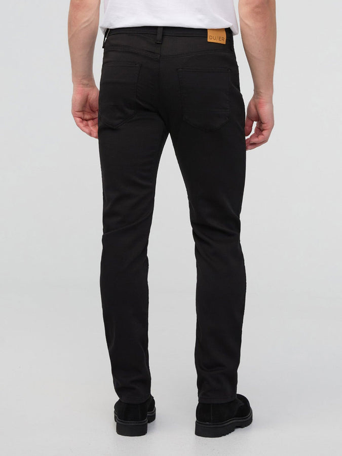 Duer No Sweat Slim Straight Black Pants Spring 2026 | BLACK (BLK)