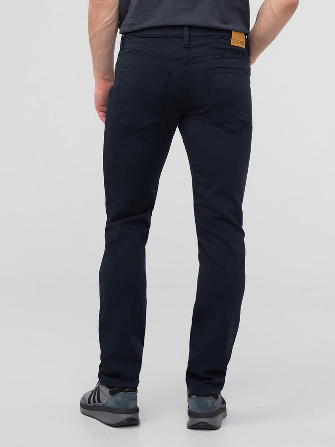 Duer No Sweat Slim Straight Navy Pants Spring 2026 | NAVY (NVY)