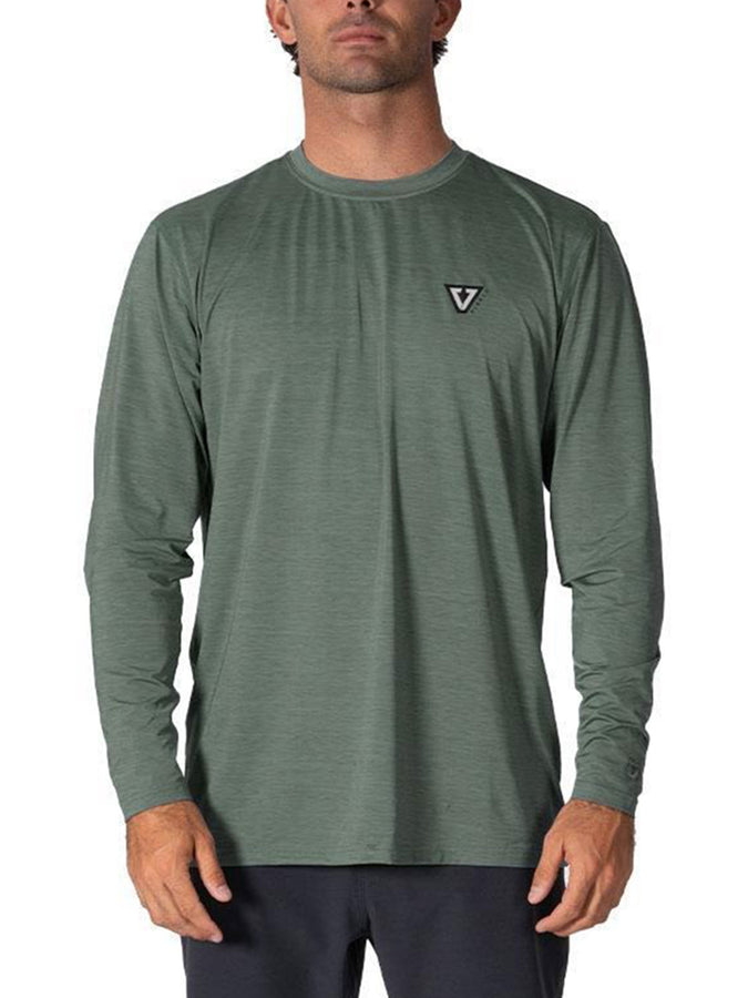 Vissla Twisted Eco Long Sleeve Rashguard Spring 2026 | ARMY HEATHER (ARH)
