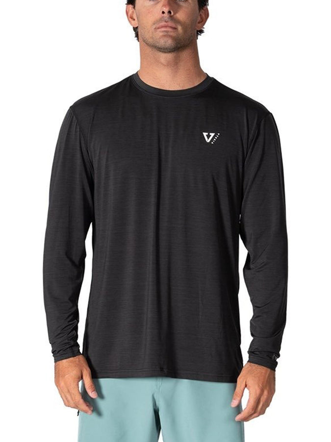 Vissla Twisted Eco Long Sleeve Rashguard Spring 2026 | BLACK HEATHER (BLH)