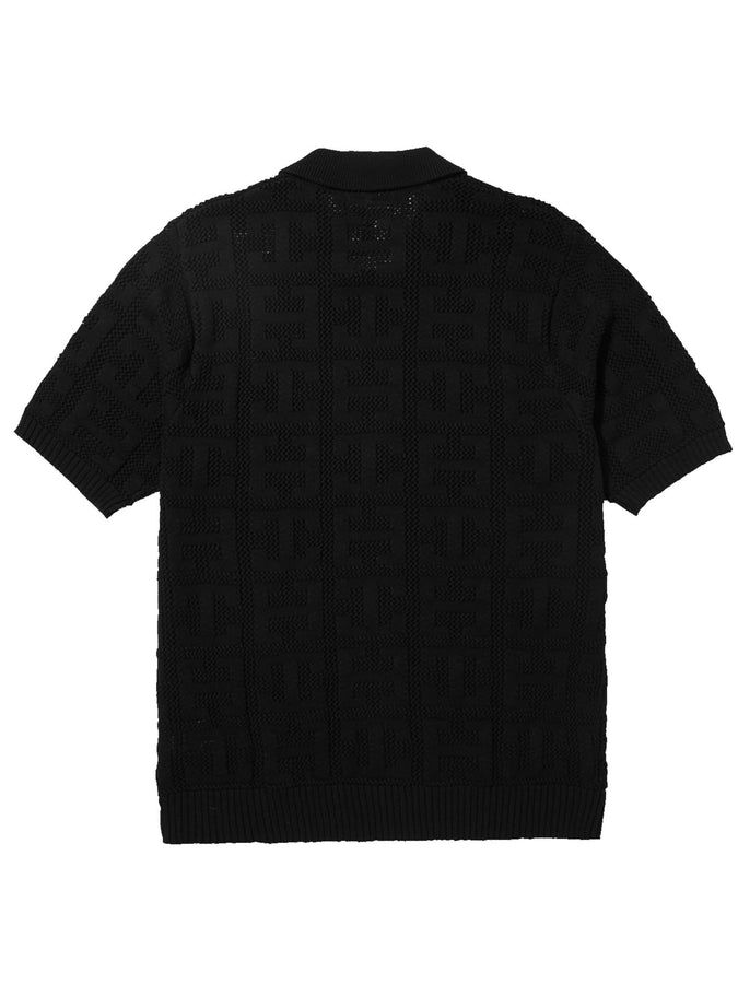 HUF Monogram Jacquard Zip Sweater Spring 2024 | BLACK