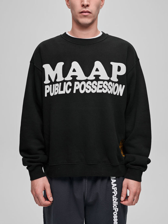 Maap x Public Possession Crewneck Sweatshirt Fall 2026 | BLACK