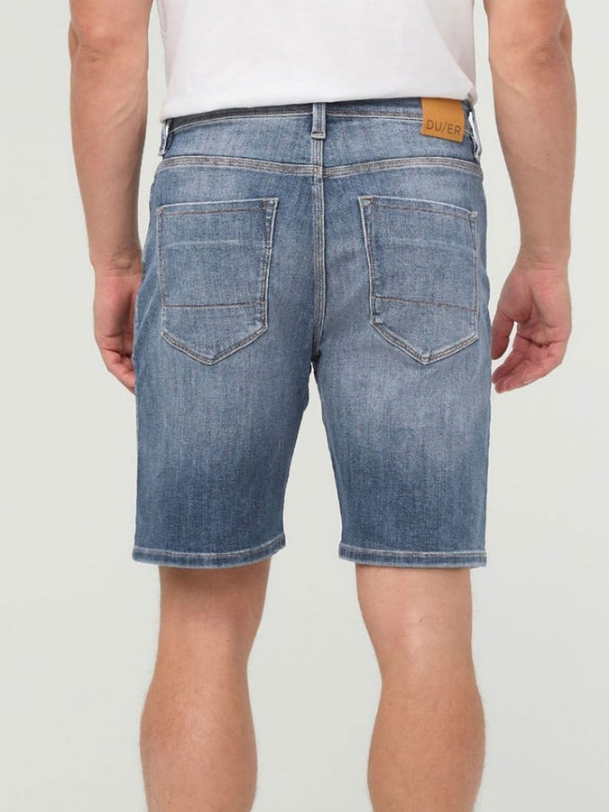 Duer Perfomance Denim Plus Relaxed Indigo Shorts Spring 2026 | VINTAGE INDIGO (VIO)
