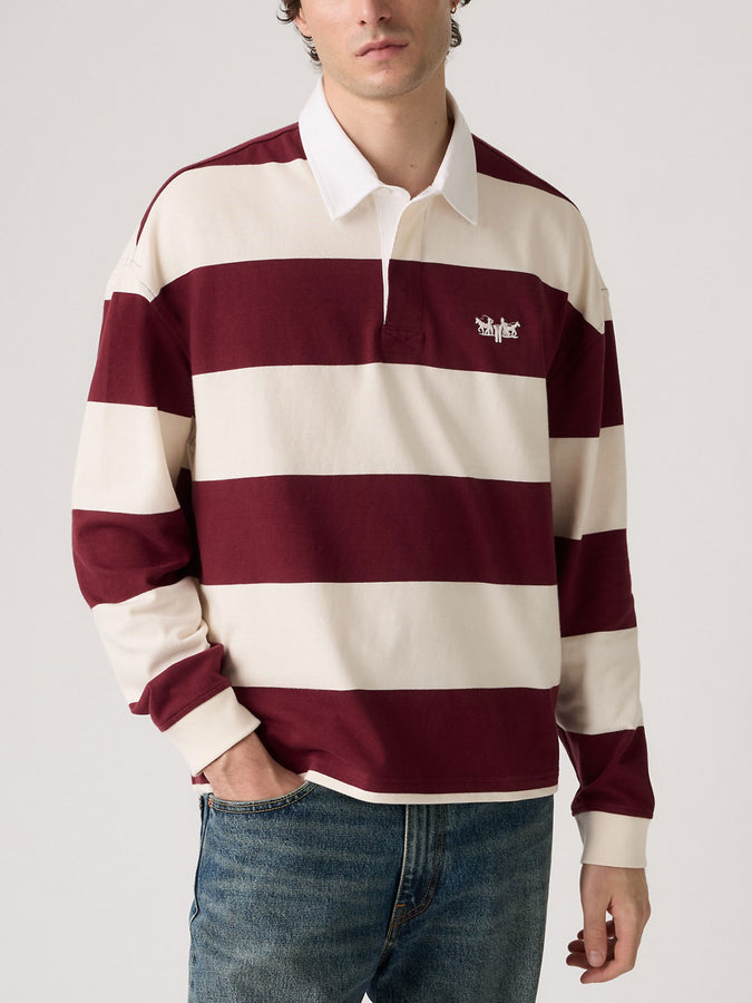Levis Hudson Boxy Rugby Ronan Oxblood Red Polo Spring 2026 | OXBLOOD RED (0000)