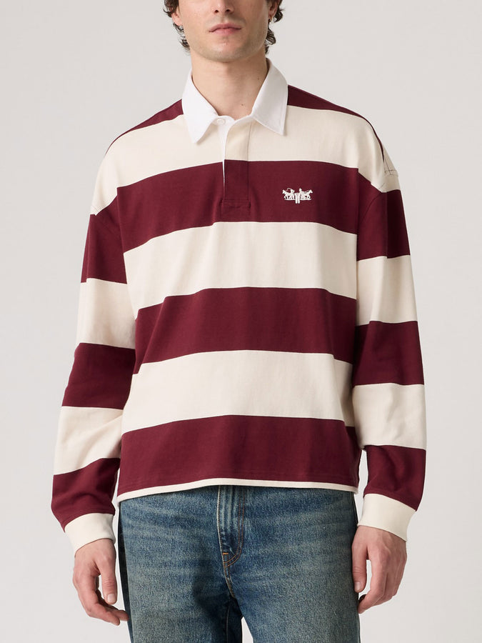 Levis Hudson Boxy Rugby Ronan Oxblood Red Polo Spring 2026 | OXBLOOD RED (0000)