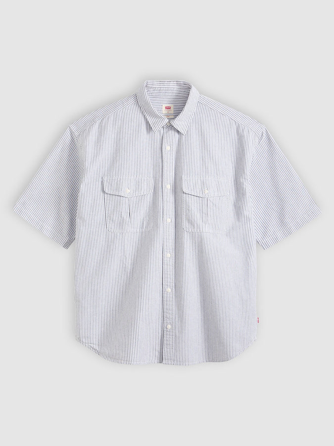 Levis Pacifica Loose Faro Stripe Buttondown Shirt Spring 2026 | JET BLACK (0001)