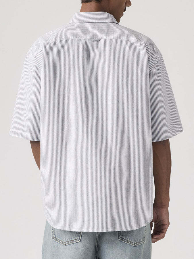 Levis Pacifica Loose Faro Stripe Buttondown Shirt Spring 2026 | JET BLACK (0001)