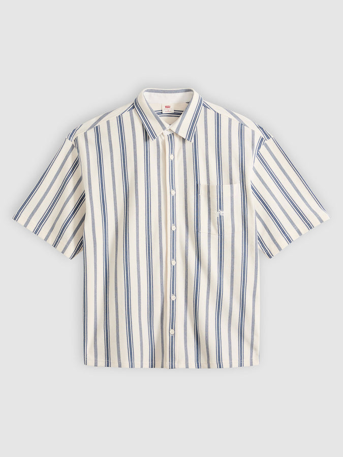 Levis Dawson Pique Leigh Stripe Buttondown Shirt Spring 2026 | VINTAGE INDIGO (0000)