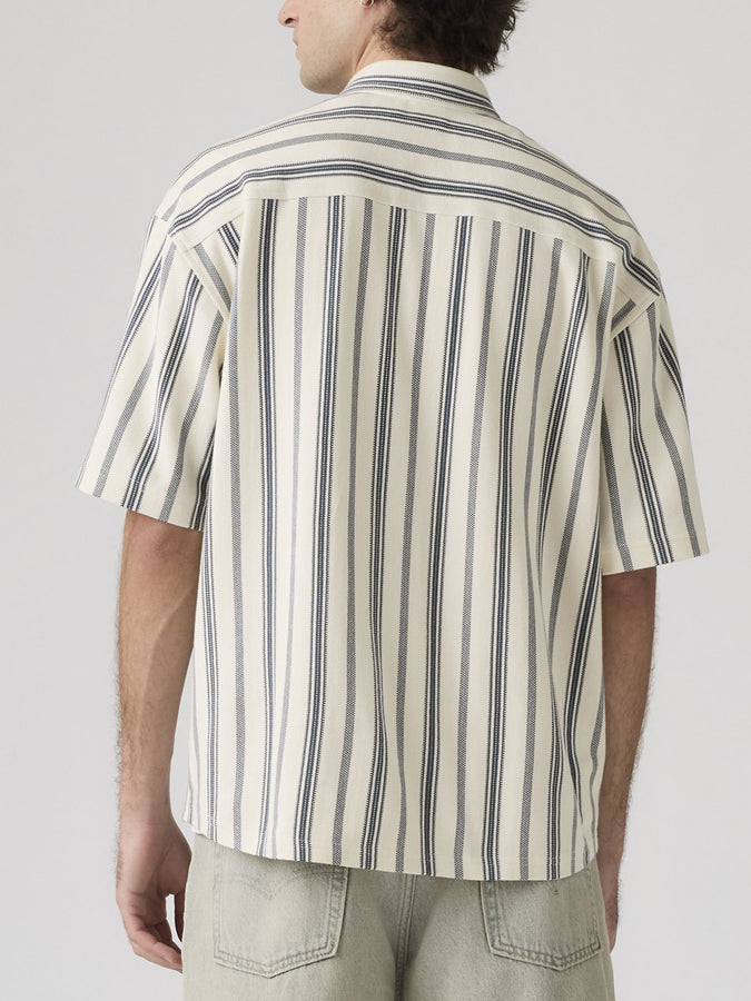 Levis Dawson Pique Leigh Stripe Buttondown Shirt Spring 2026 | VINTAGE INDIGO (0000)