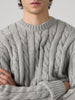 Levis Laurel Cable Neps Grey Heather Sweater Fall 2026