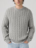 Levis Laurel Cable Neps Grey Heather Sweater Fall 2026