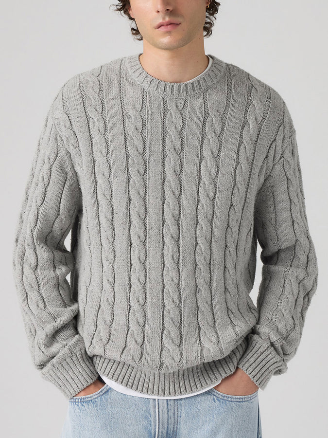 Levis Laurel Cable Neps Grey Heather Sweater Fall 2026 | GREY HEATHER (0002)