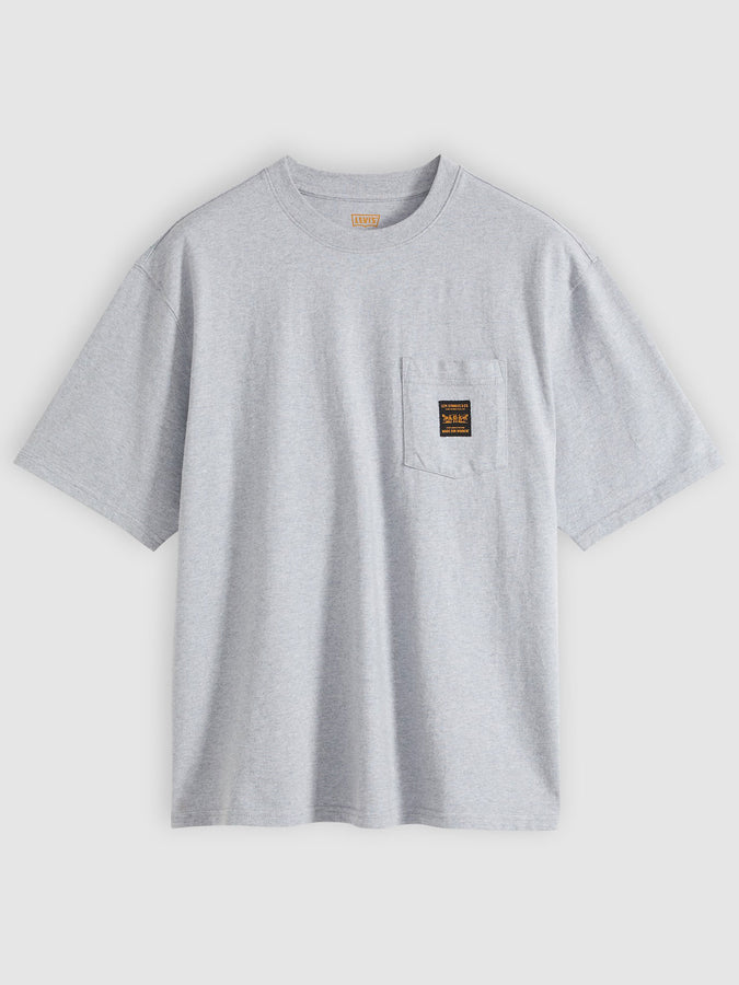 Levis Workwear Pocket Silver Heather Gray T-Shirt Fall 2026 | SILVER HEATHER GRAY (0010)
